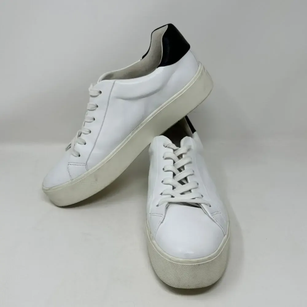 Vince‎ Fulton Leather Oxford Sneakers Men's 9.5 Leather Upper Round Toe Lace-Up